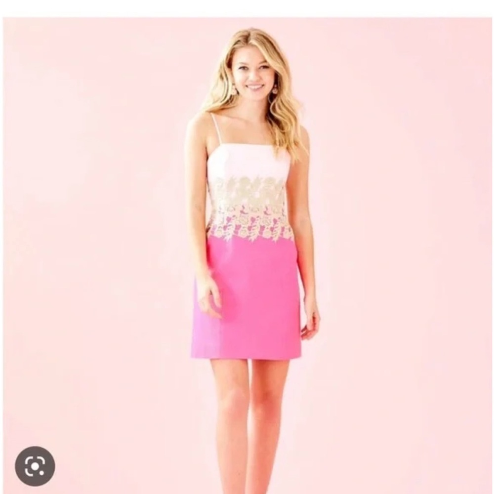 Lilly Pulitzer Pink and White Mini Dress - Picture 11 of 12